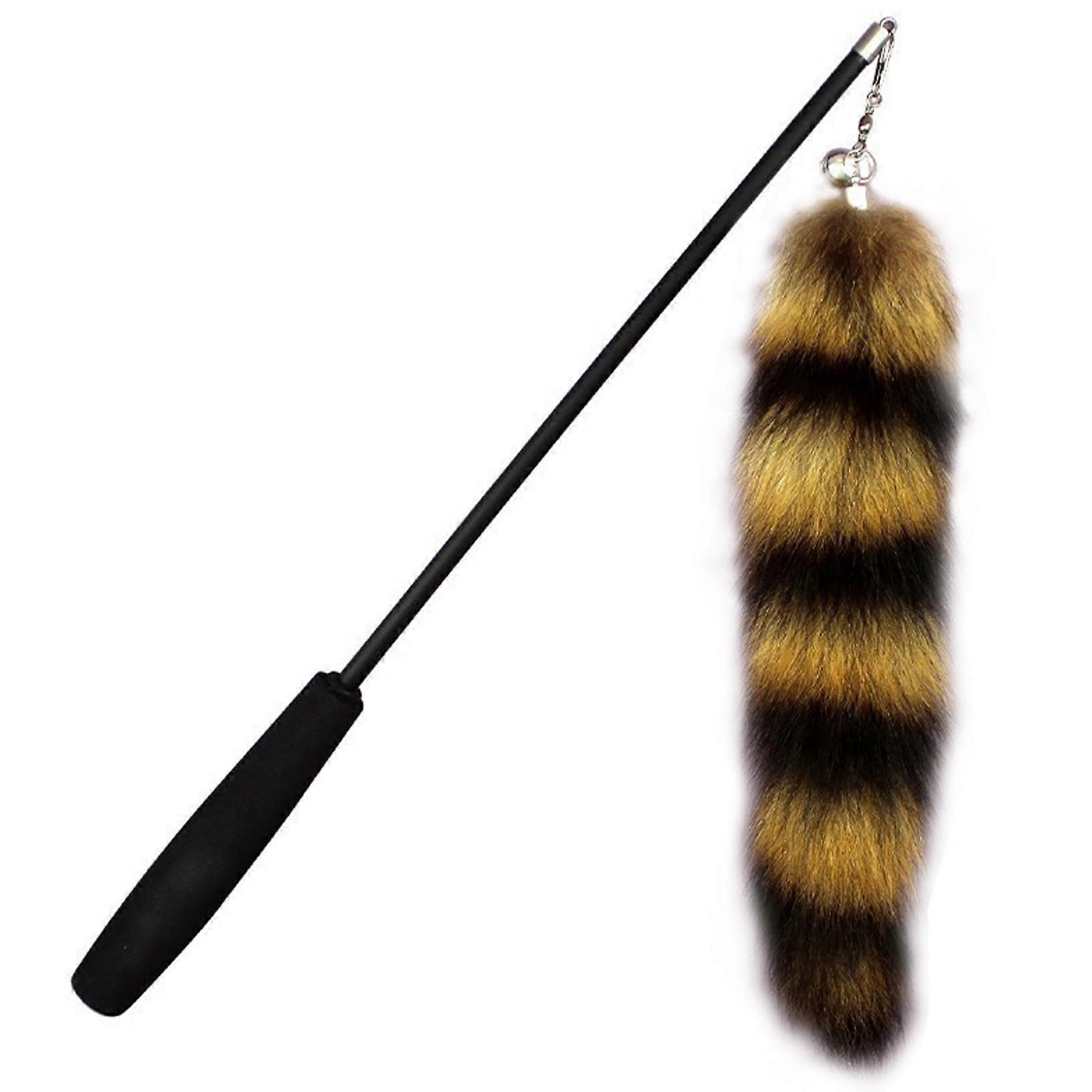 Cat Teaser Telescopic Wand Toy 1830 Inch With Replaceable Furry Tail, Interactive Stress Relief Wand For Indoor Cats