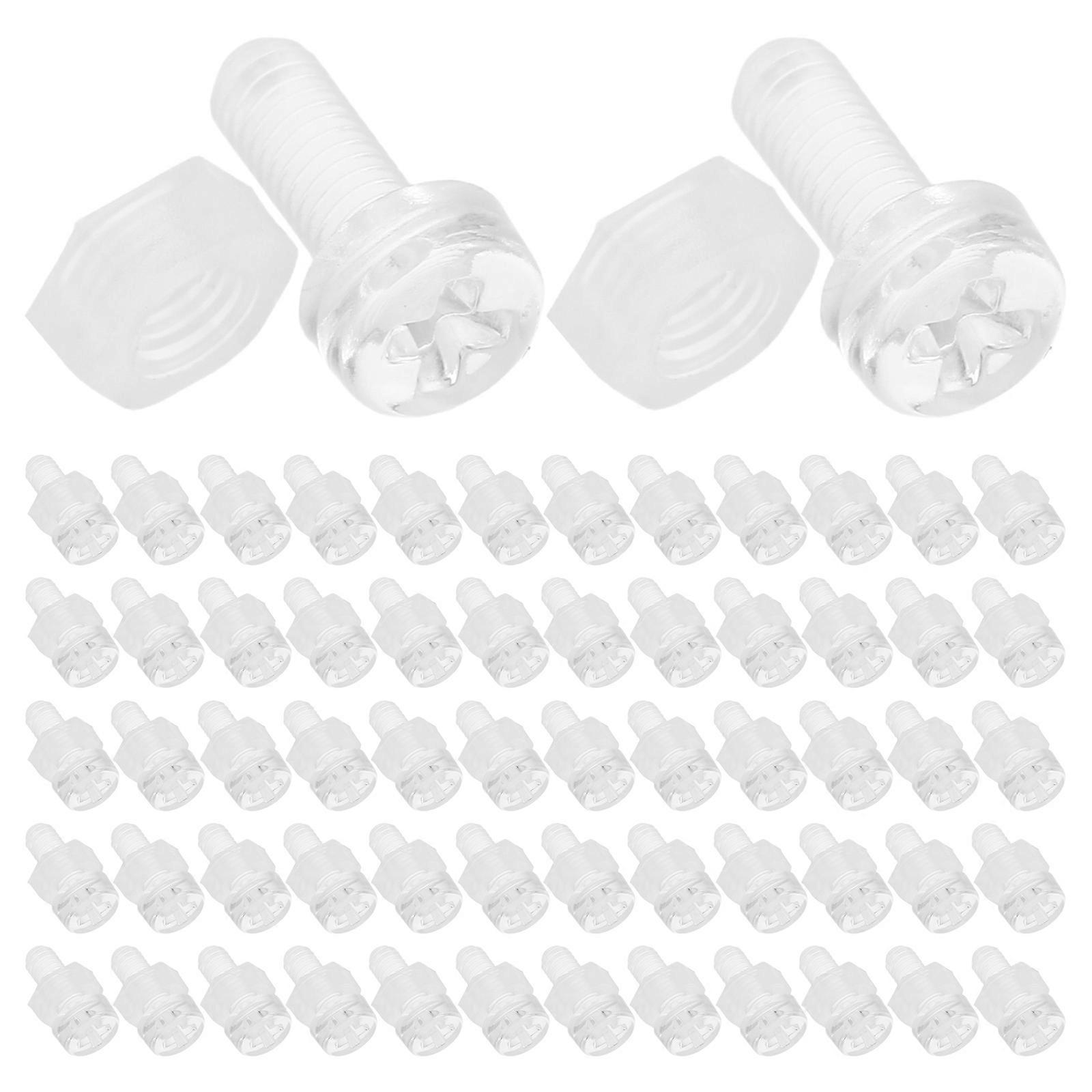 400 Pcs Clear Acrylic Hardware Kit For Mechanical Equipment And Display Cases Reliable Assembly Solution In Transparent Design