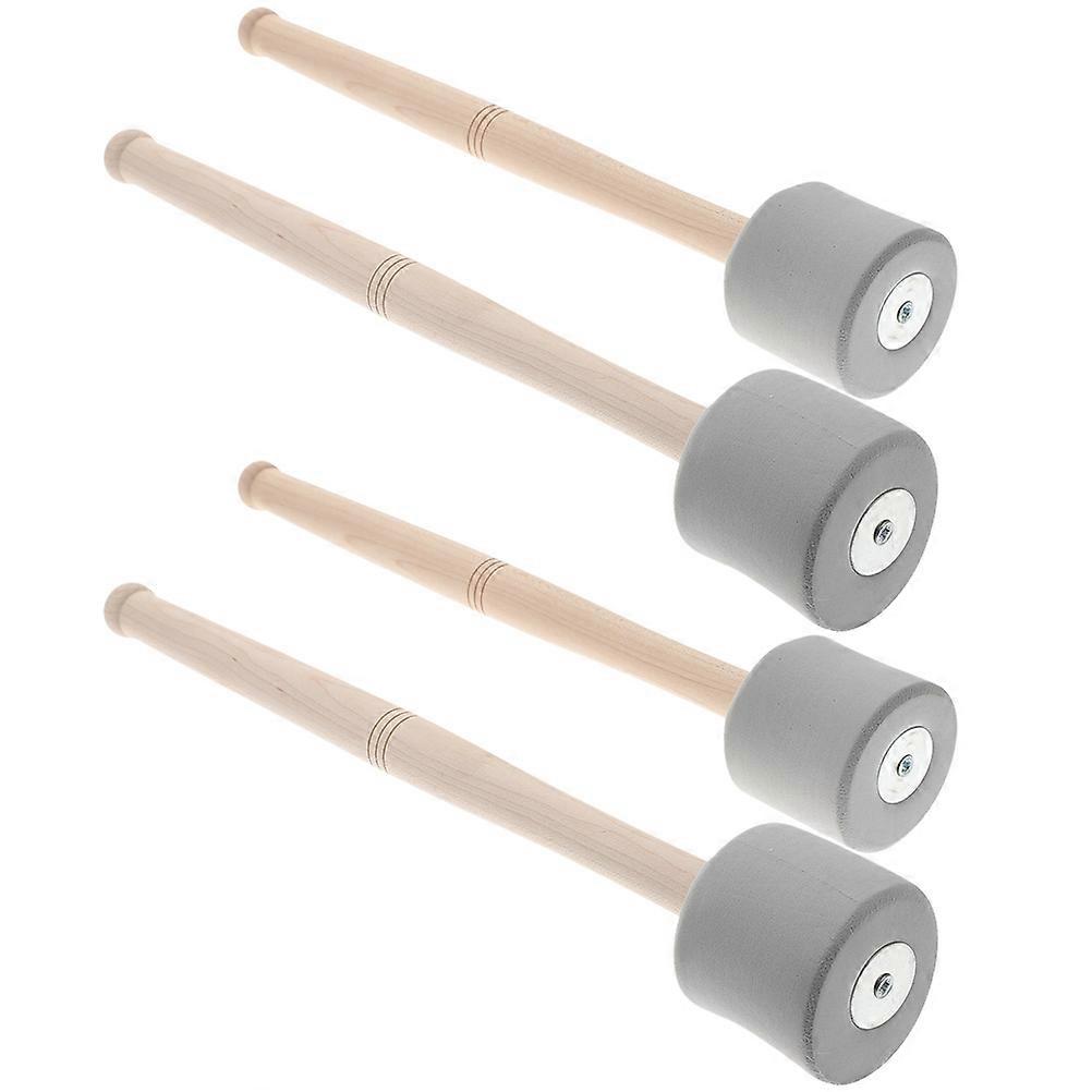 Bass Drum Mallet 2 Pairs Grey Drumsticks Suitable for Musicians Playing Percussion Instruments EVA Foam Lightweight Design