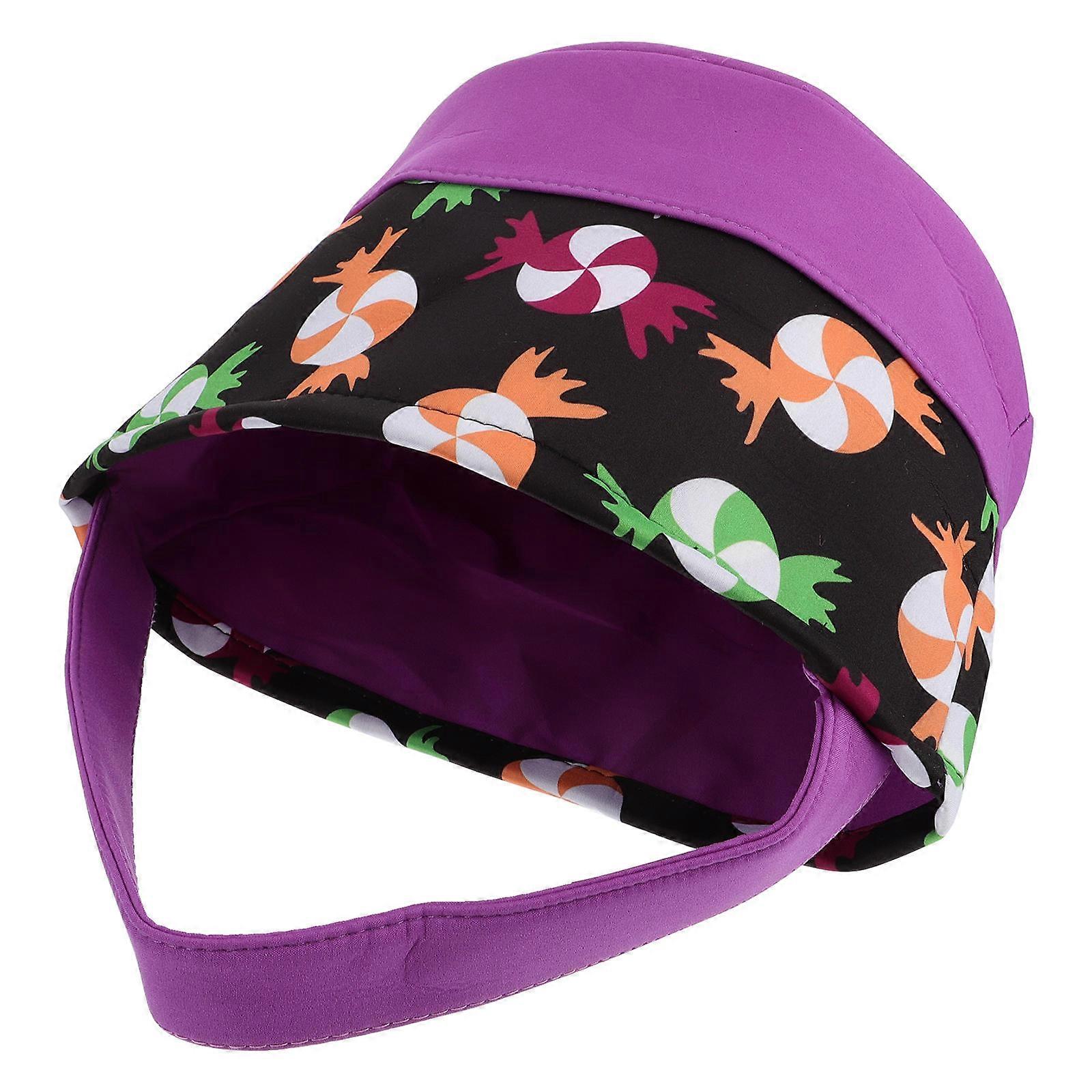 Candy Handbag Halloween Cloth Bag for Storage Use 2Pcs Purple Fabric Gift Pouch