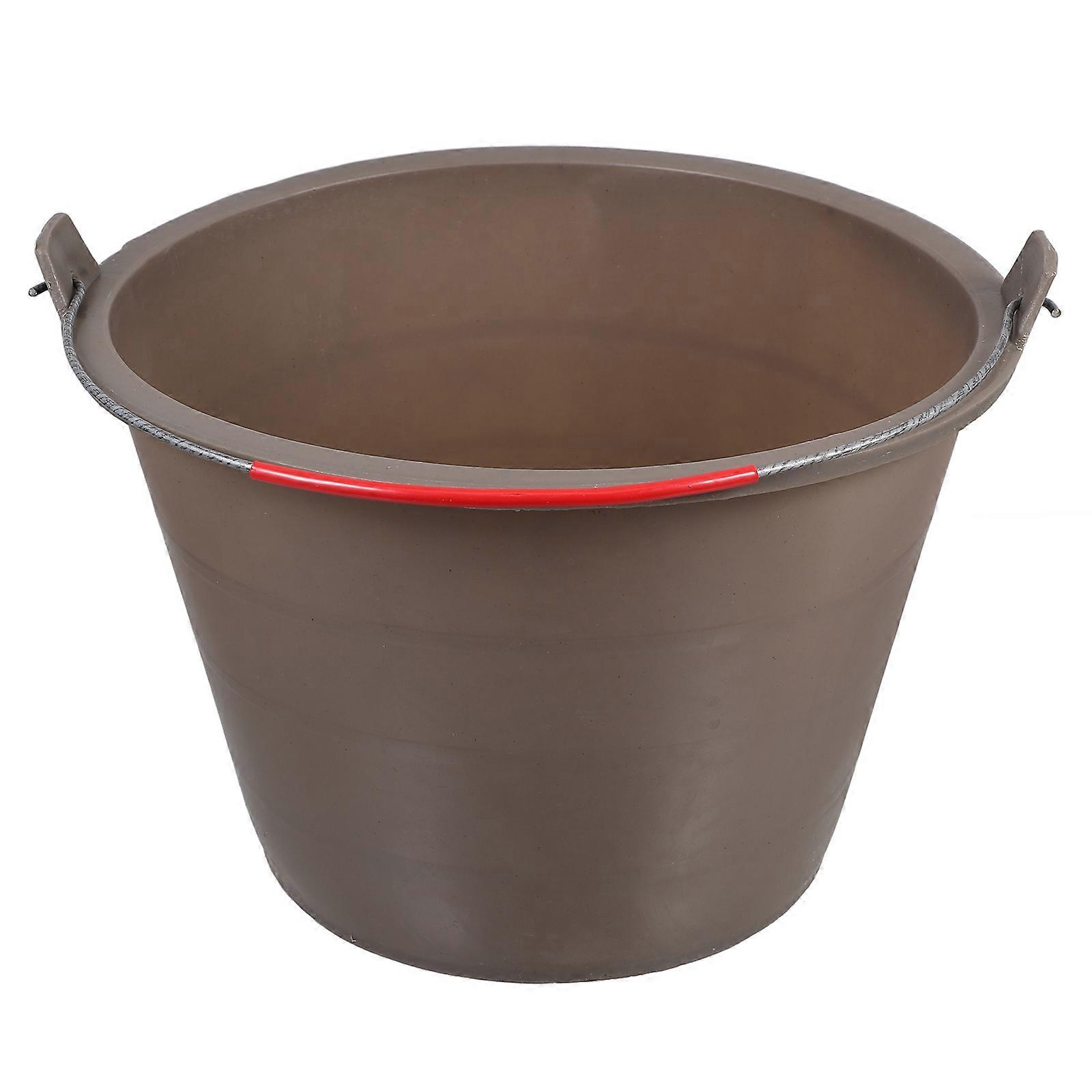 Builders Buckets Heavy Duty Plastic Cement Bucket Portable for Construction Site 1Pack