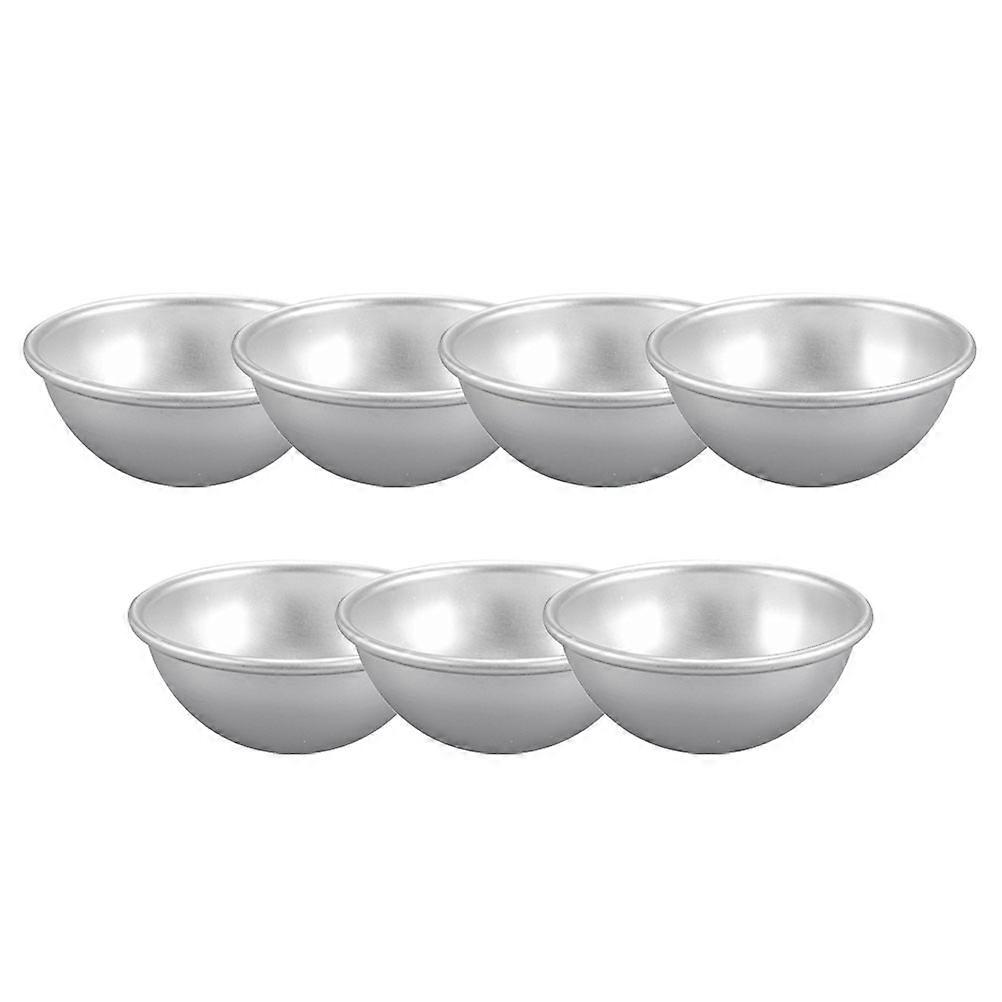 Mini Tart Pans For Baking 45 Pcs Reusable Pudding Mould Kitchen Tool Shallow Half-round Size 2.24X2.24X0.94IN For Family Dinner