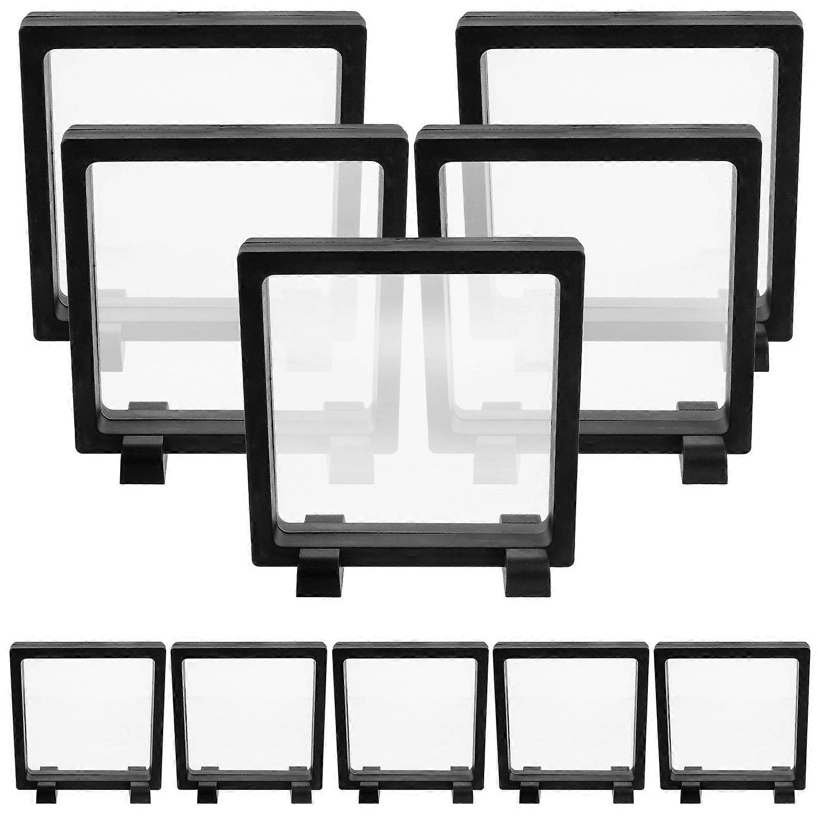 3D Floating Coin Display Stand for Decor in 2Sets with Transparent Frame
