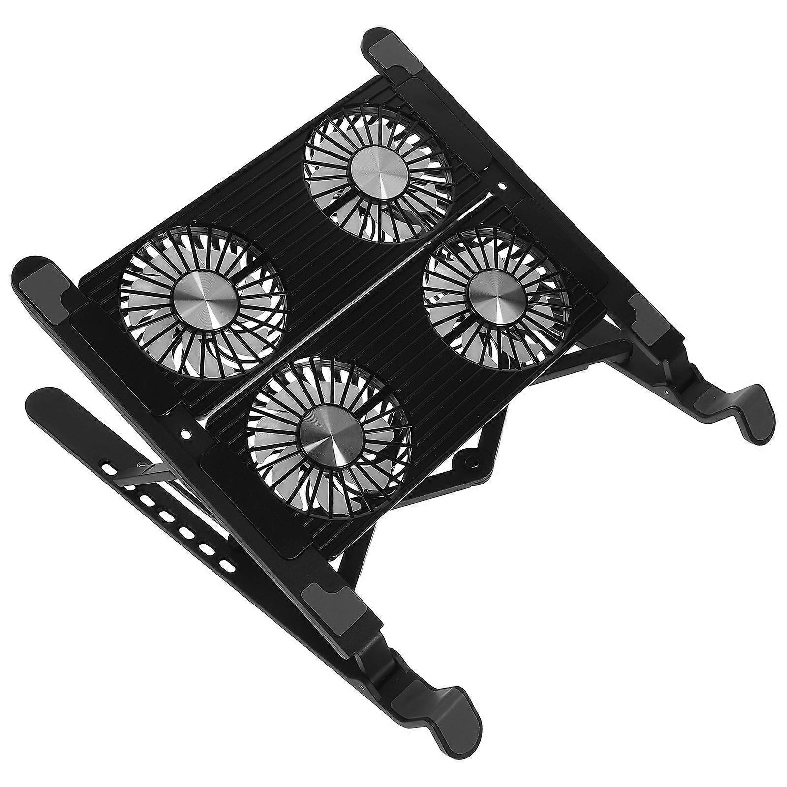 Cooling Laptop Stand Adjustable Fan for 3Sets Laptops Plastic Material