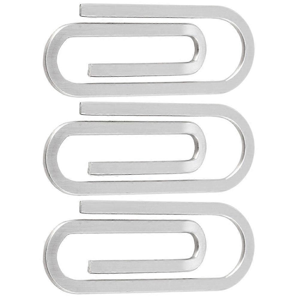 Metal Paper Clips 12 Pcs Creative File Fixation Holders For Money Holding Strong Clamping Structure Ideal For Office Workers Students