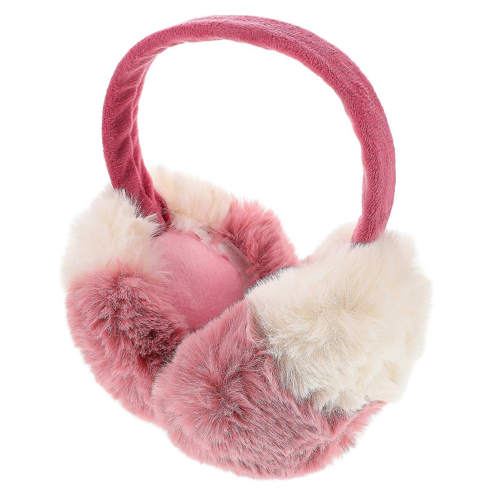 Winter Warm Earmuff Headband 2Pcs Watermelon Red Comfortable Ear Covers For Running And Skiing Offering Cold Resistance And Protection