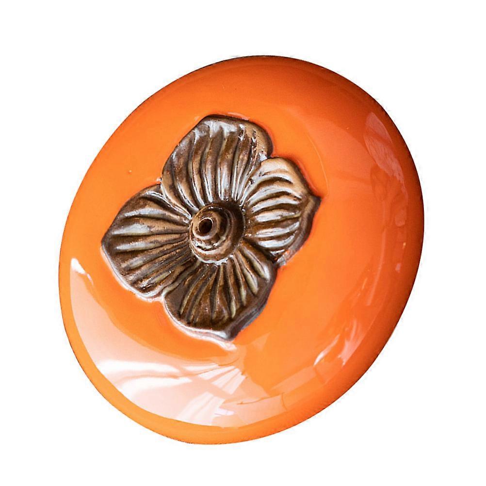 Decorative Ceramic Incense Stick Holder for Home Use 5Pcs Orange