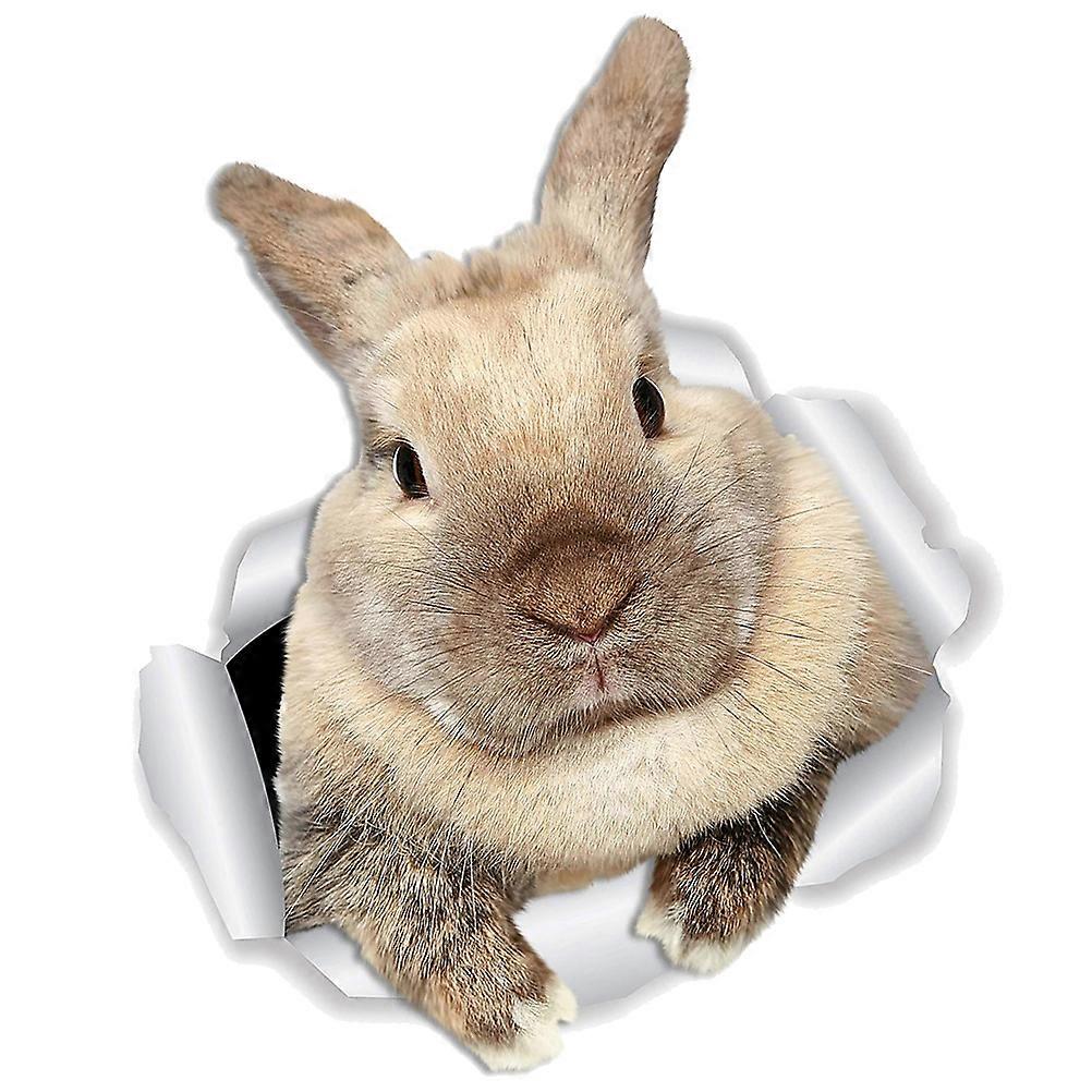 Wall Stickers Self-Adhesive Bunny Pattern for Household Decor 2 Sheets