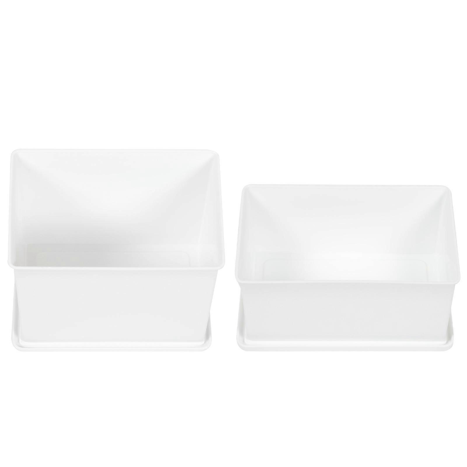 Multifunctional Storage Box Dustproof Storage Box with Cover 2Pcs for Home