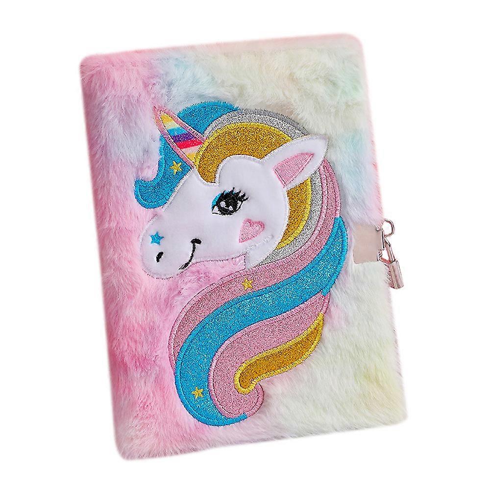 Plush Notebook for Girls Diary 3Pcs Stationery Set