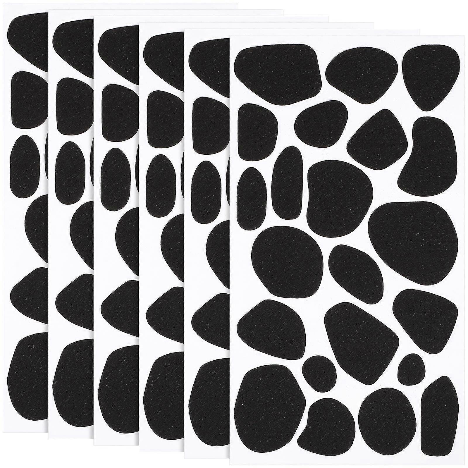 Creative Cow Felt Black Stickers for DIY Clothes Wall 42 Sheets