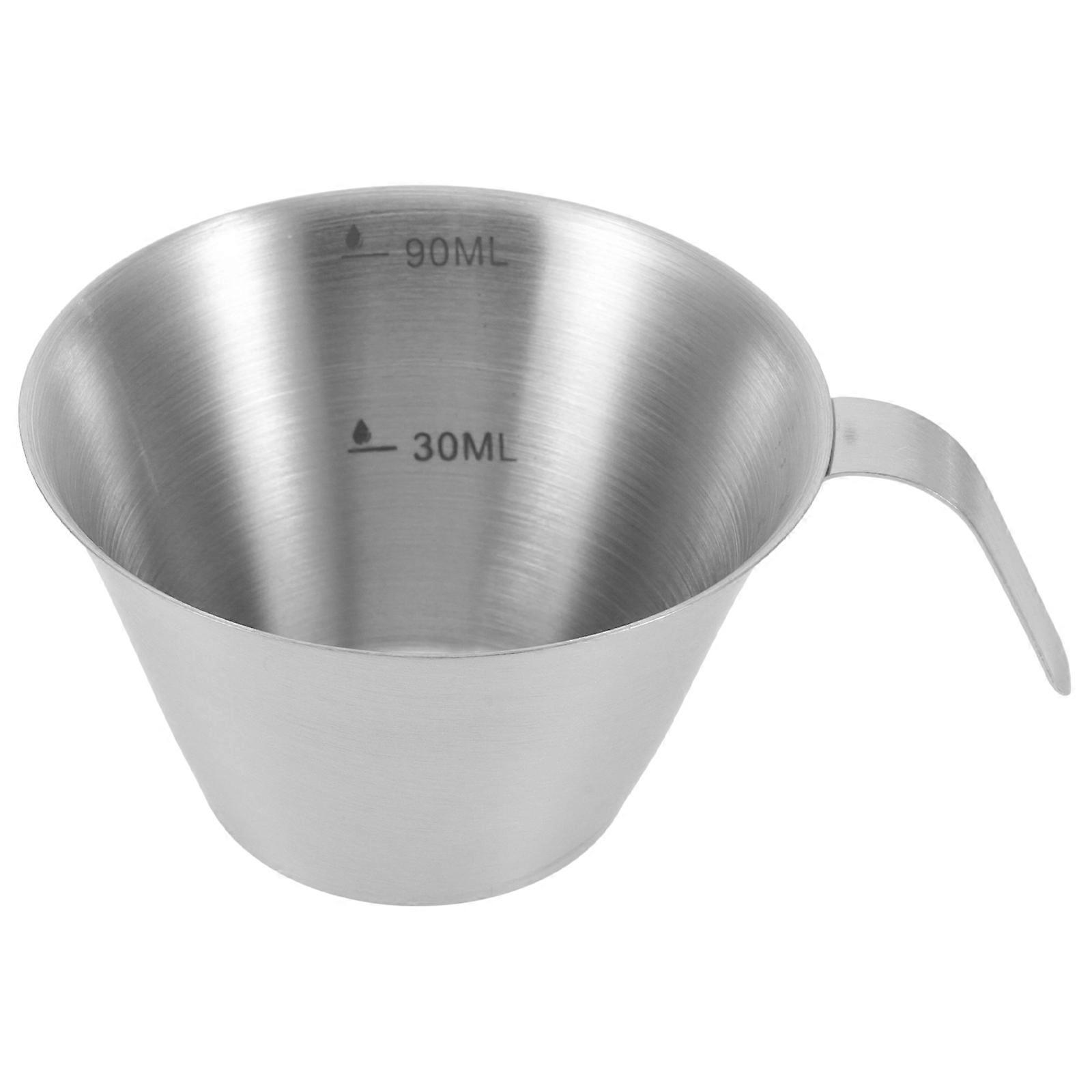 Espresso Cup Stainless Steel Coffee Measuring Cup for 2Pcs Usage