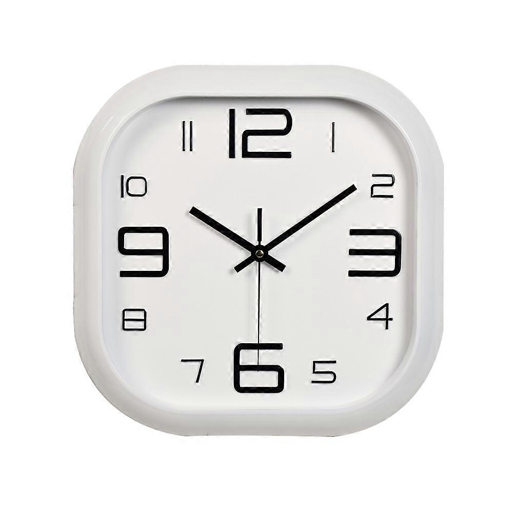 Square Wall Clock for Hanging 2Pcs Plastic Decorative Clocks
