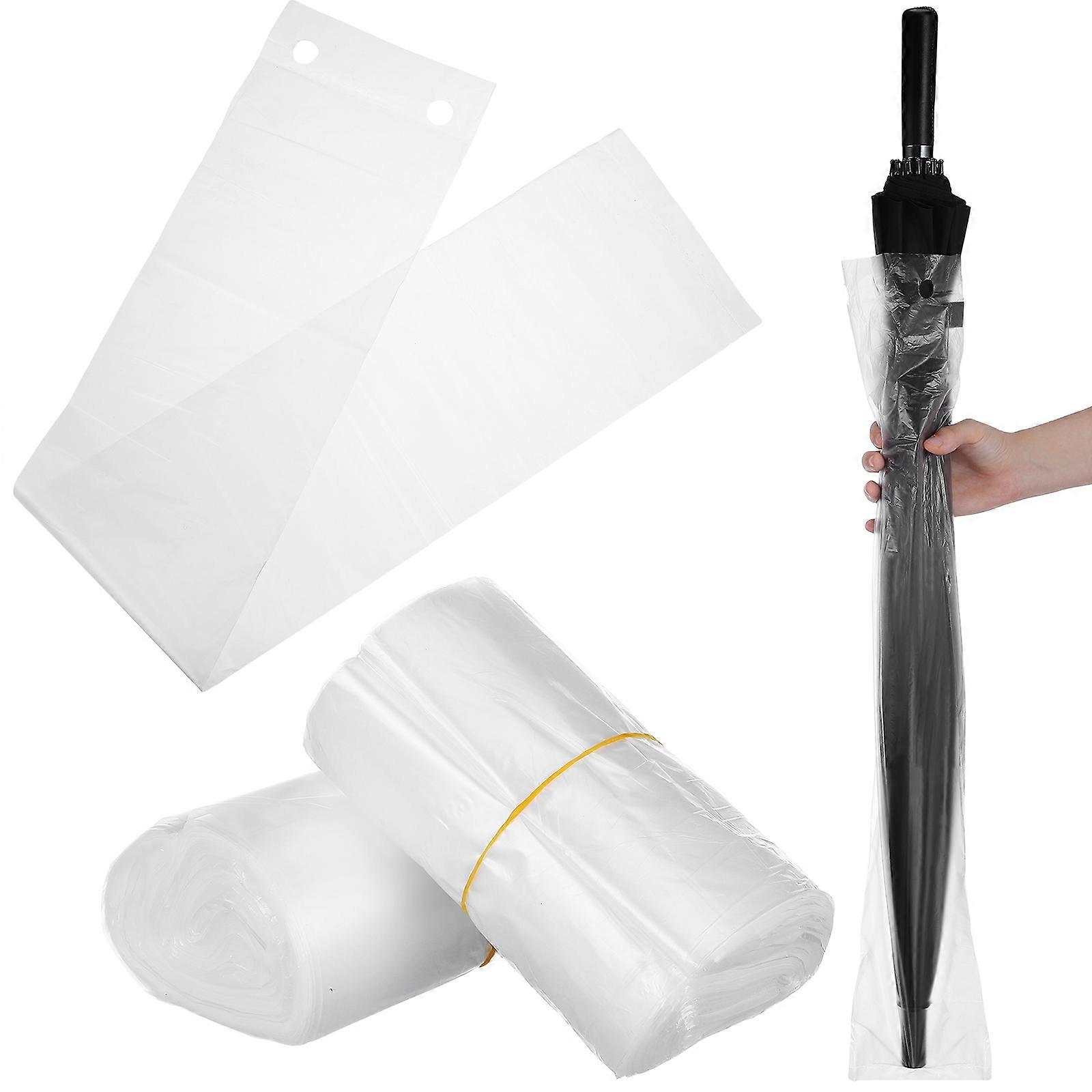 Plastic Umbrella Bag Transparent for Long Handle Storage 1400Pcs
