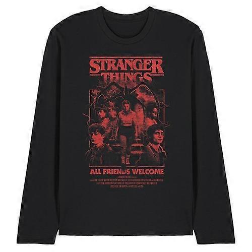 Stranger Things 5 Unisex Adult Group Horror Mind Flayer Movie Poster Long-Sleeved T-Shirt