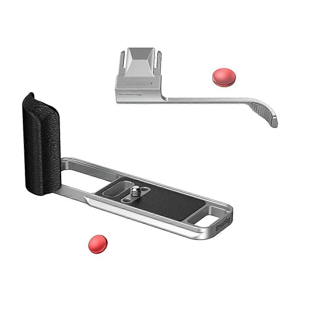 X-E5 L-Shaped Mount Plate with Silicone Handle for X-E5, Thumb Grip with Shutter Release Button Ki