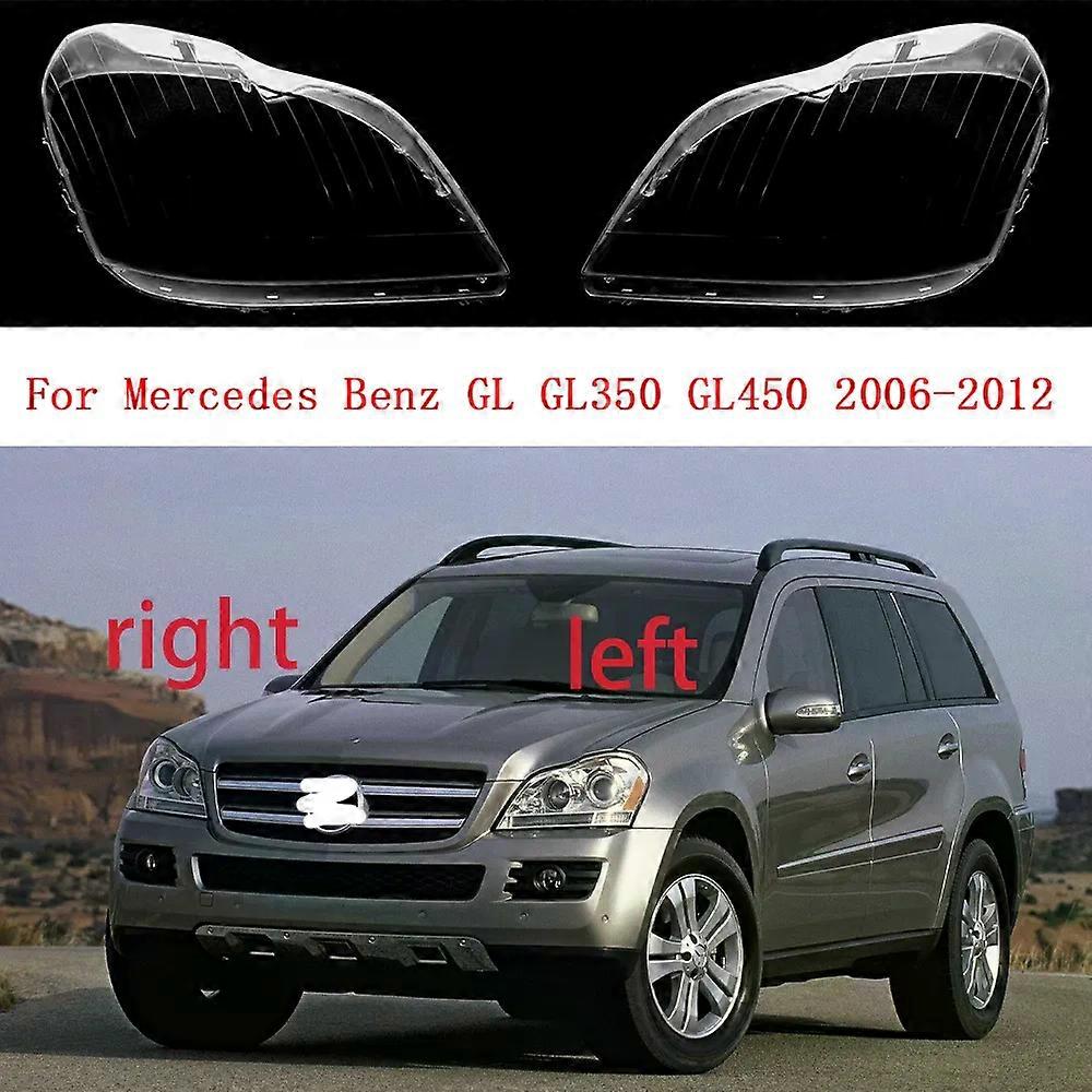 Apply Car Headlight Glass Cover For Mercedes Benz GL GL350 GL450 2006-2012 Left/Right Side Transparent Lampshades Car Accessories