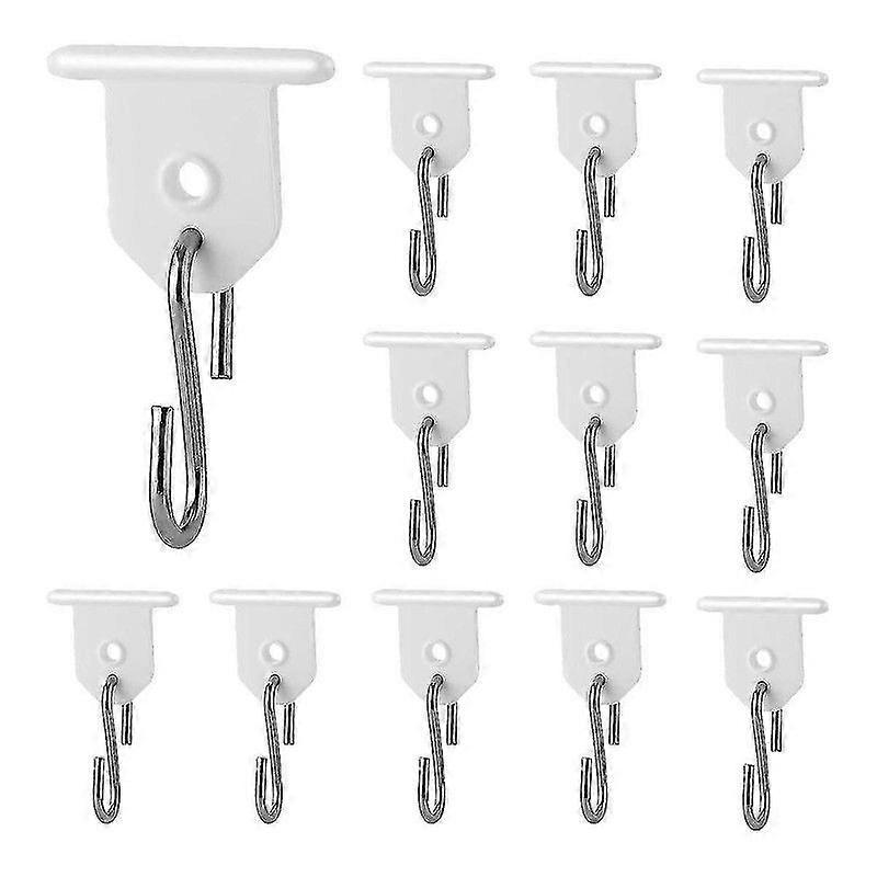 12 par markiselysholdere til bobiler, S-formede kroker til baldakinlys for utendørs campingtelt, hjemmefest