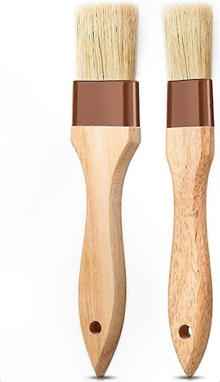 long handle pastry brush with natural bristles