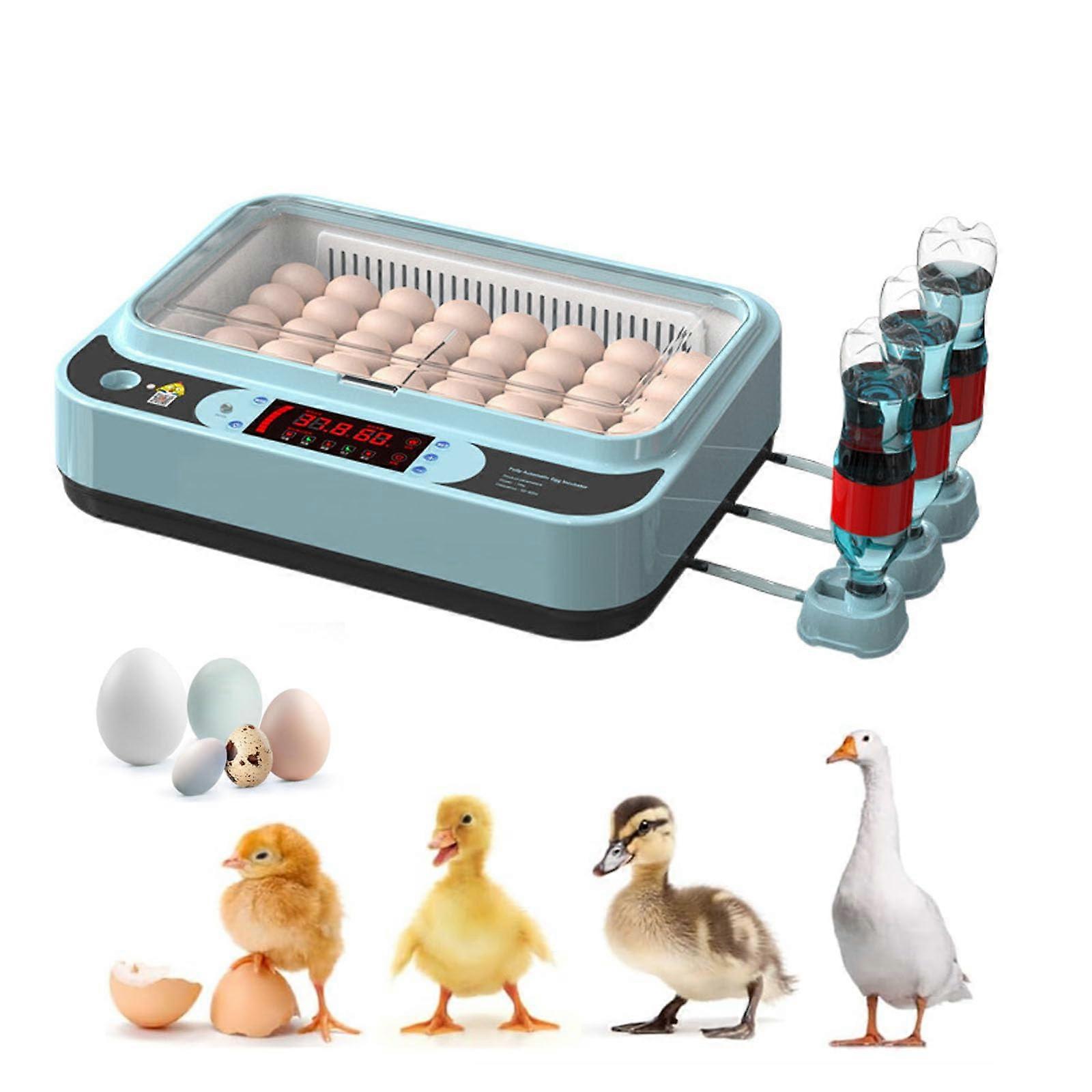 30Egg Incubator Digital, Automatic Egg Turning, Temperature And Humidity Control, LED Display, Chicken Duck Quail Eggs