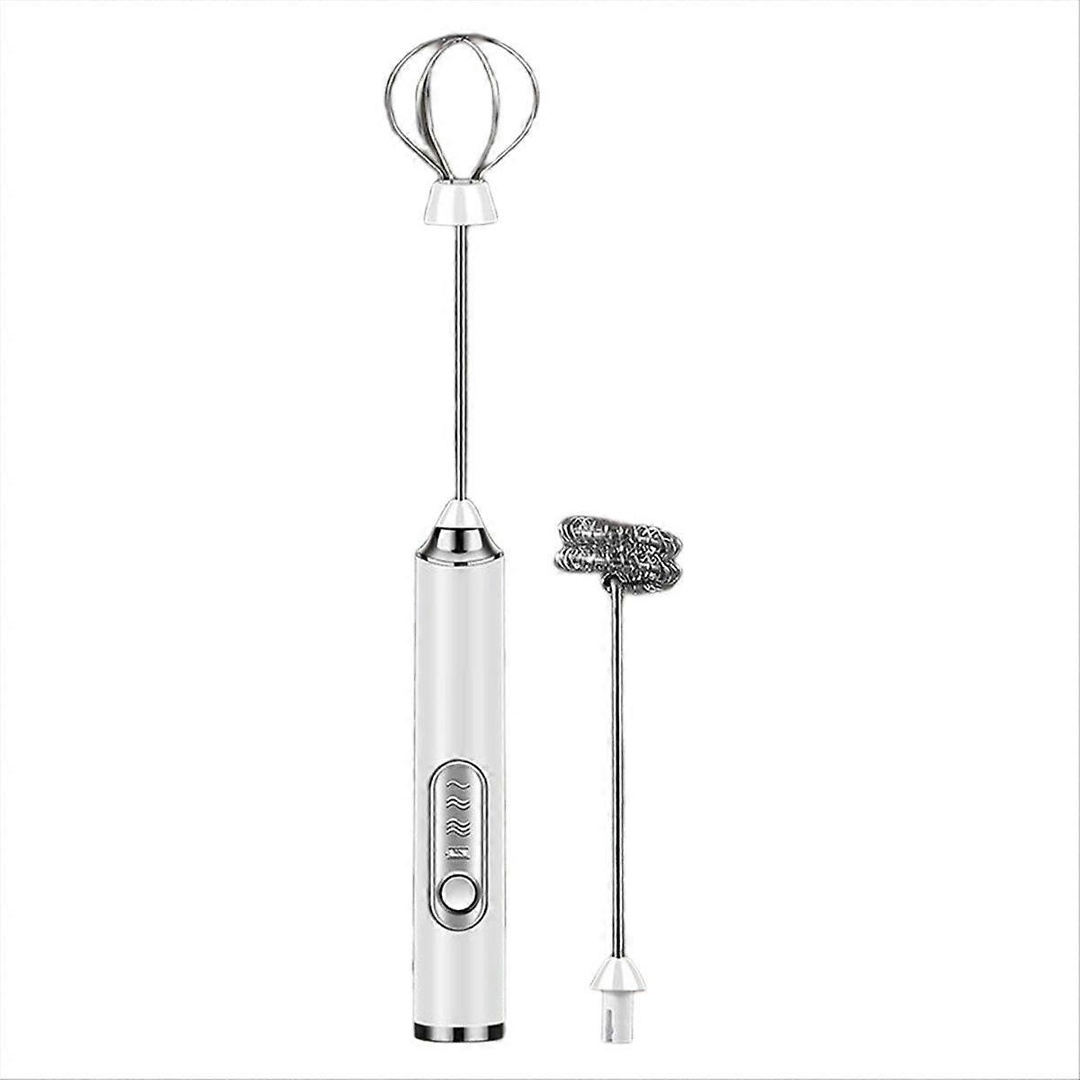 Electric Whisk Milk Frother Handheld Drink Mixer, 3 Speeds Adjustable Maker for Coffee, Lattes, Mat