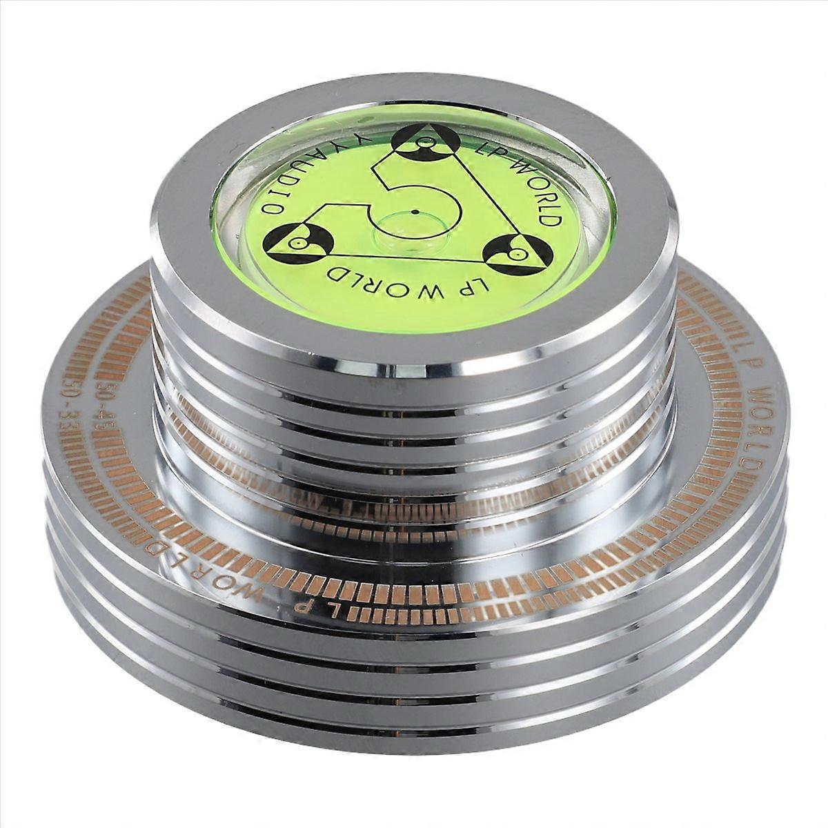 LP Vinyl Record Player Turntable Stabilizer Level Weight Clamp,Silver