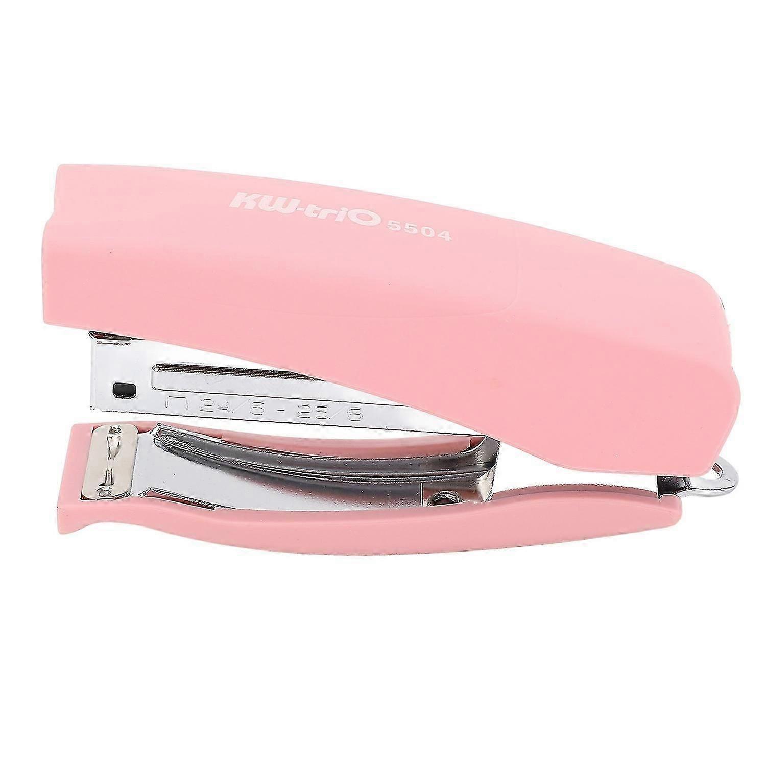 Desktop Stapler 20 Sheet Capacity 2 Binding Modes Portable Stapler for Office School Rose