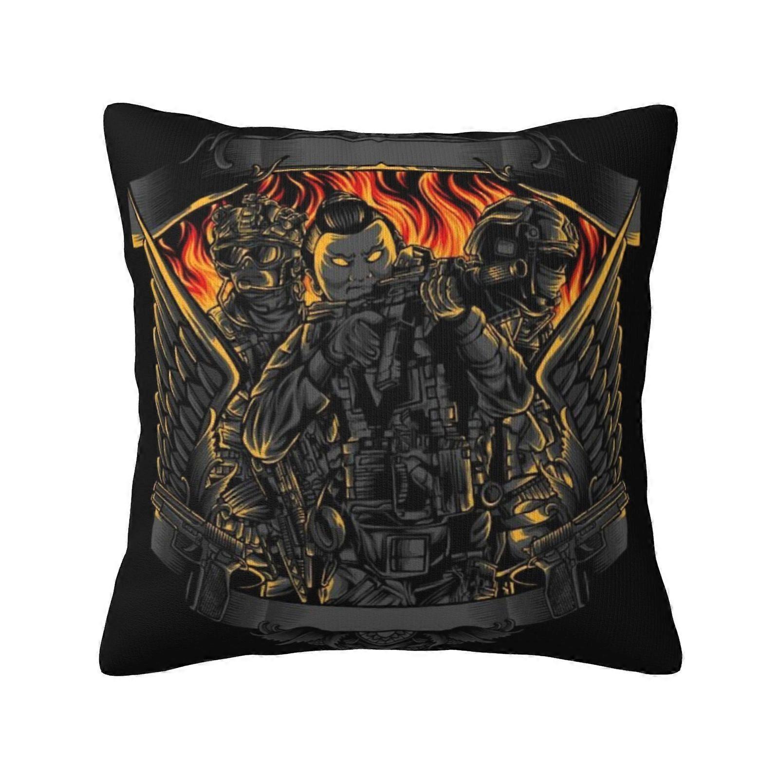 c2500コールオブデューティ枕カバースロー枕ケース柔らかいポリエステルソファクッションケース椅子ソファ寝室のリビングルームの家の装飾yui2500