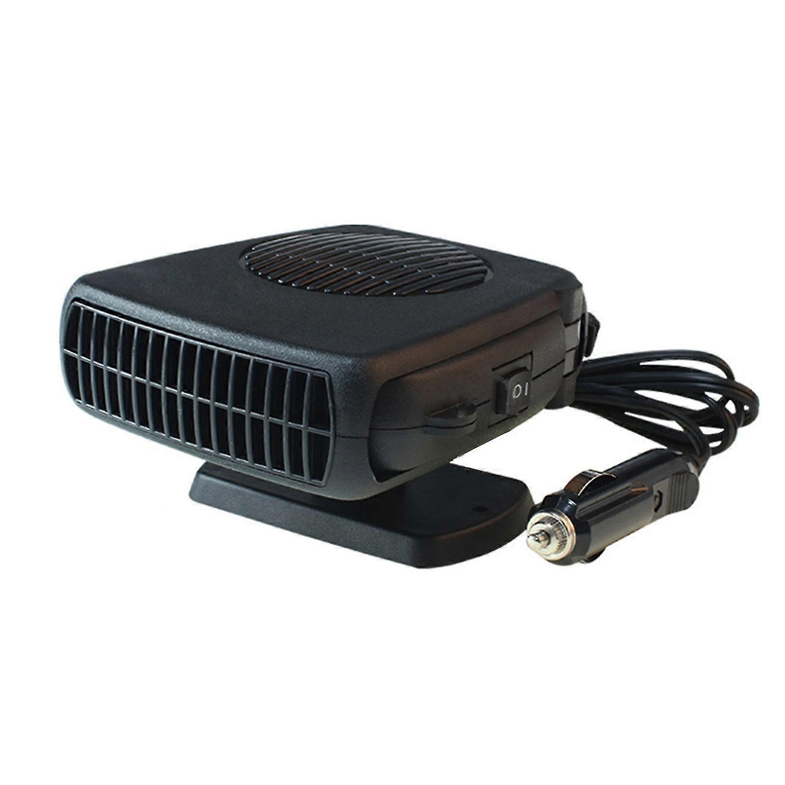 25-26 12V/24V Car Heater Defogger Defroster 150W Fast Heating Cooling Fan with Ignitor Plug Adjustable Angle Automobile Windscreen Fan