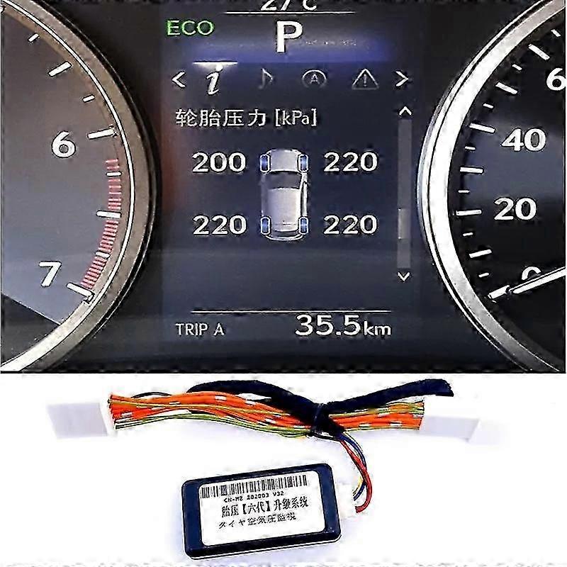 2025 For Lexus IS NX NX200t NX300h Series 2015-2020 Car TPMS Tire Pressure Monitoring System Tire Pressure Display Security Alarm