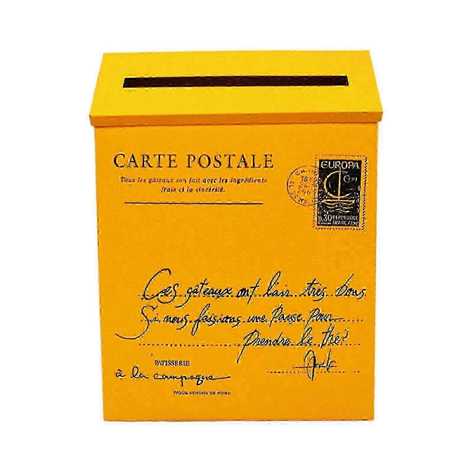 Wall-Mounted Decorative Mailbox with Newspaper Holder for Yard, Gate, Front Door Décor