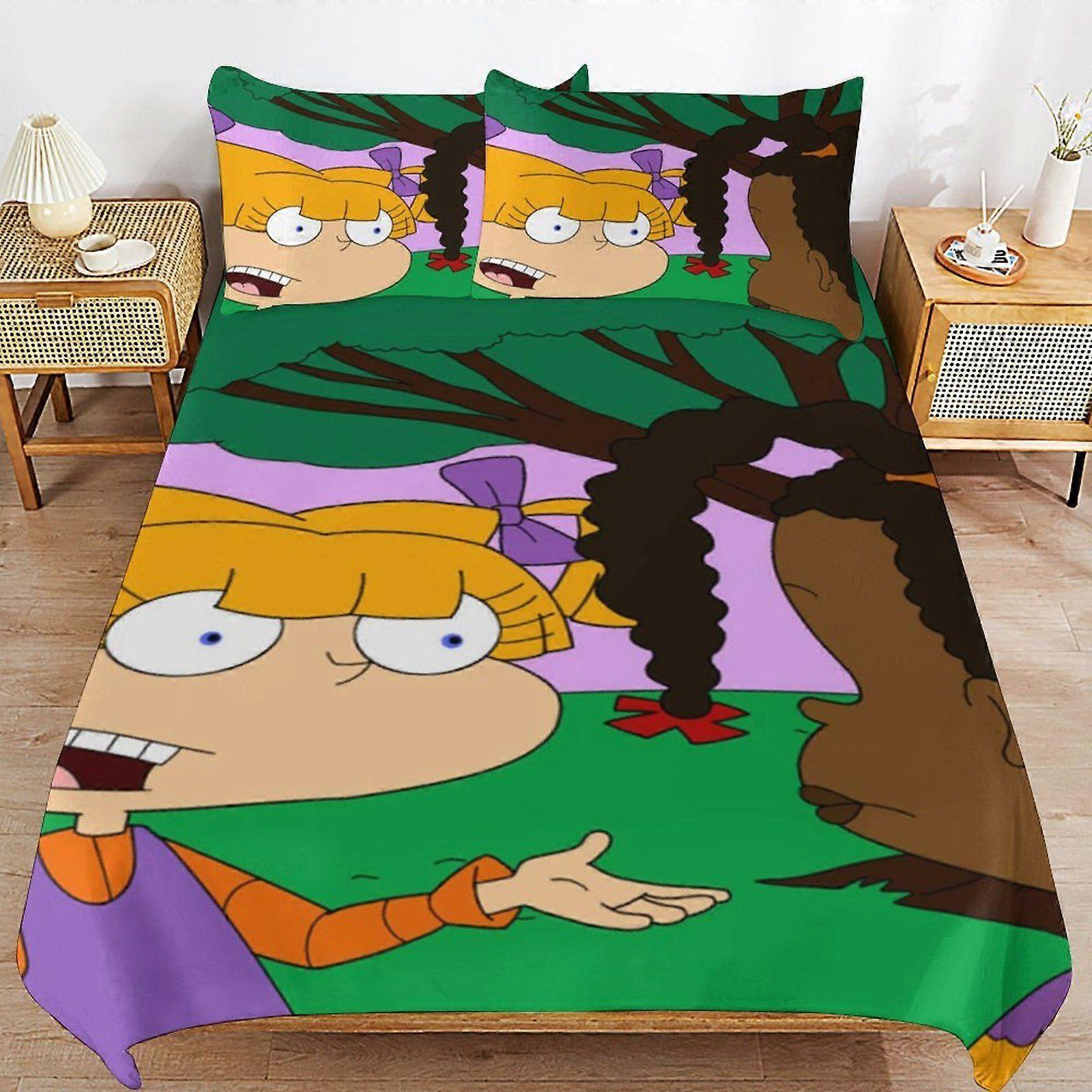 W47 rugrats Breathable Bedding Solution Soft Surface Zipper Durable Thread Duvet Cover Sets Comfort Sleep M47