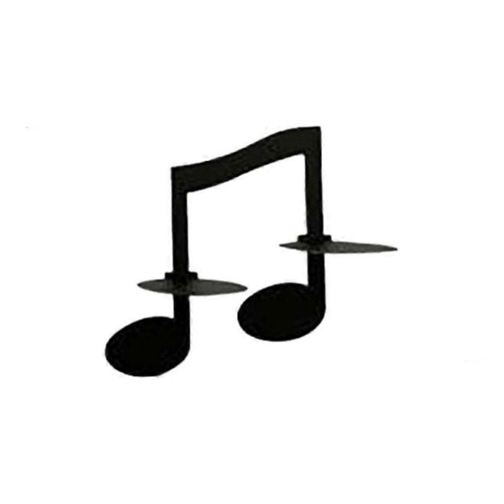 Black Music Note Wall Sconce Candle Holder Creative Wall Hanging Decors