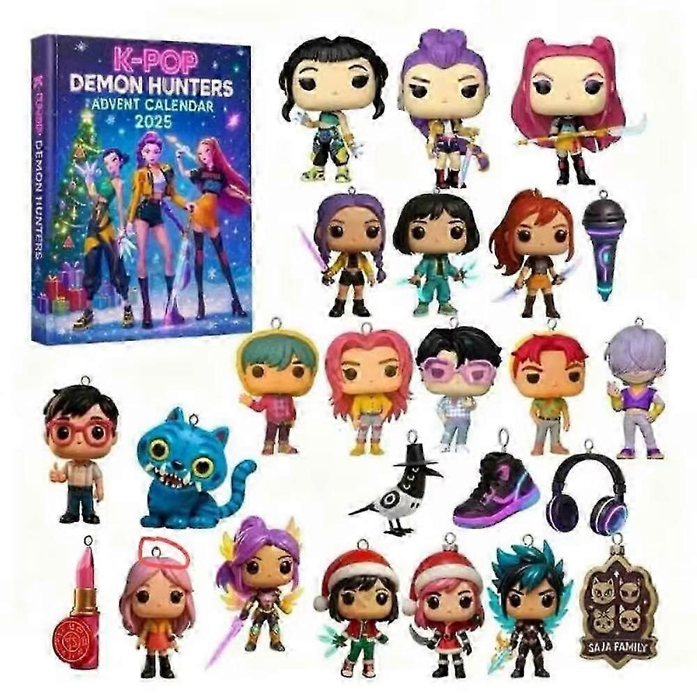 2025 BLACKPINK Ημερολόγιο Γάμου και Χριστουγεννιάτικο Δέντρο με Θέμα K-Wave Devil Hunter, Κουτί Τυφλού Τύπου
