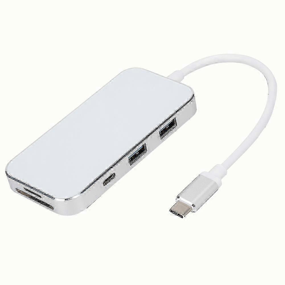 8 in 1 Hub TypE C to HDMI(4K/30Hz)+Memory/TF Card+USB+3.5mm Audio Jack+PD Docking Station 2025