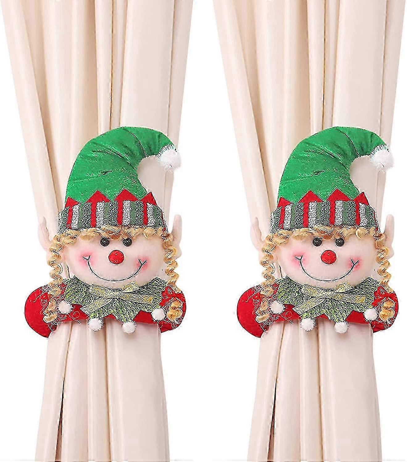 Christmas window plush set for Scandinavian festive decor