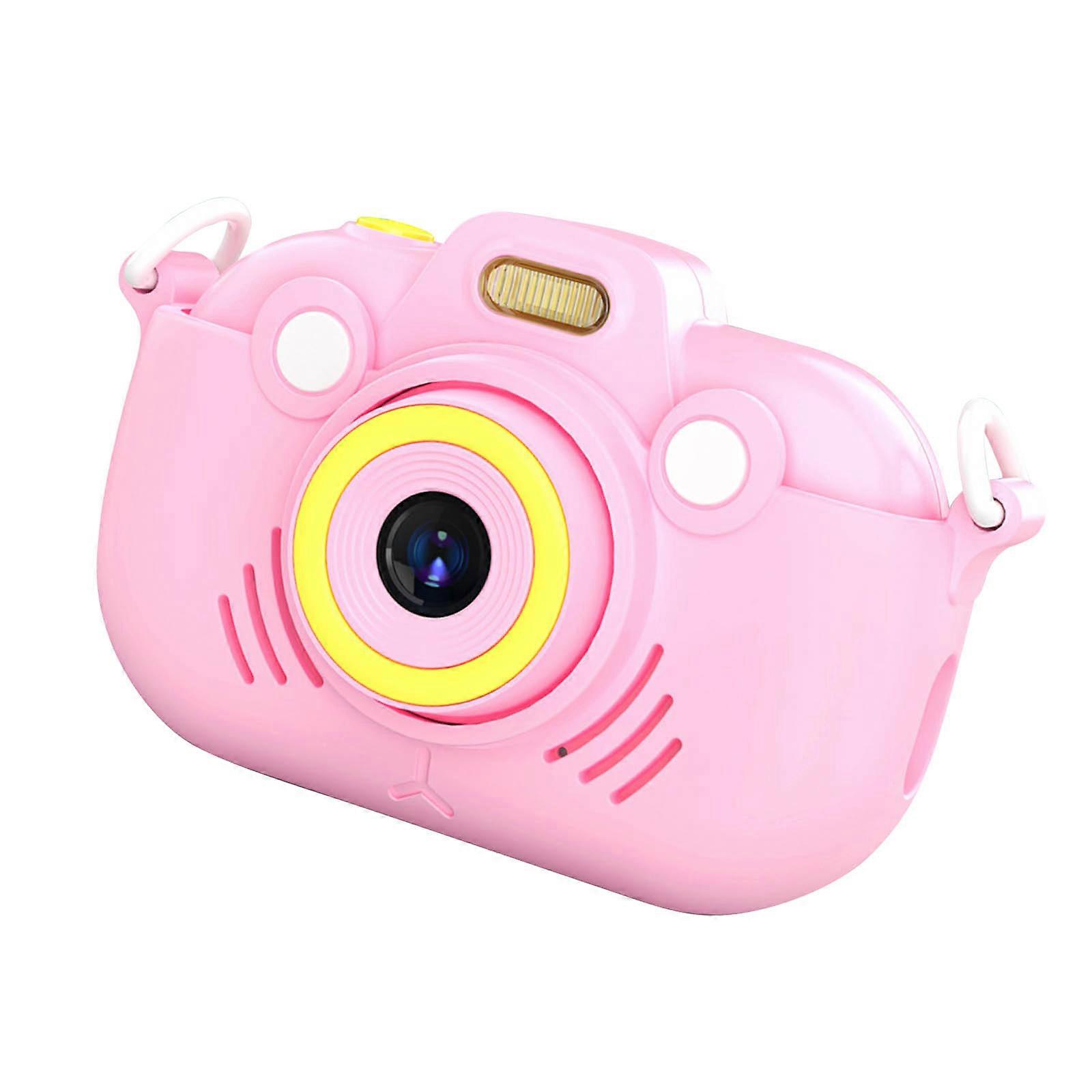 Ultra Portable Camera Video Recording Runtime Shockproof ABS Shell Ideal For Active Lifestyles  Pink