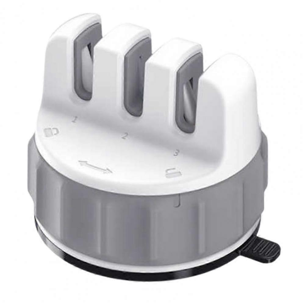 Mini Knife Sharpener With Suction Base, Compact Stainless Steel Blade Sharpener For Kitchen Knives