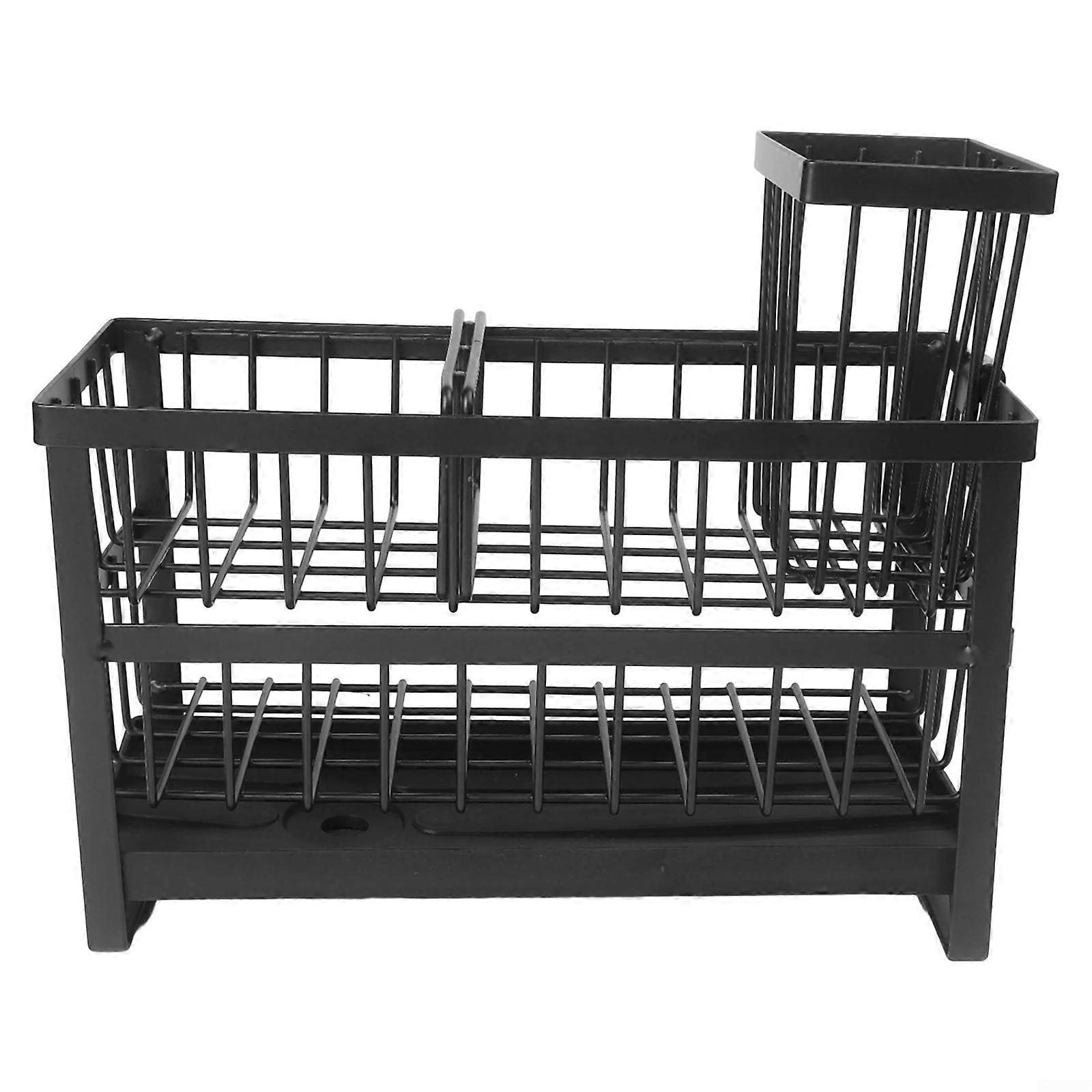 Multi Functional Sink Organizer With Dedicated Brush Holder, Compact Size, Fits Most Sinks, Cleaning Tools Storage