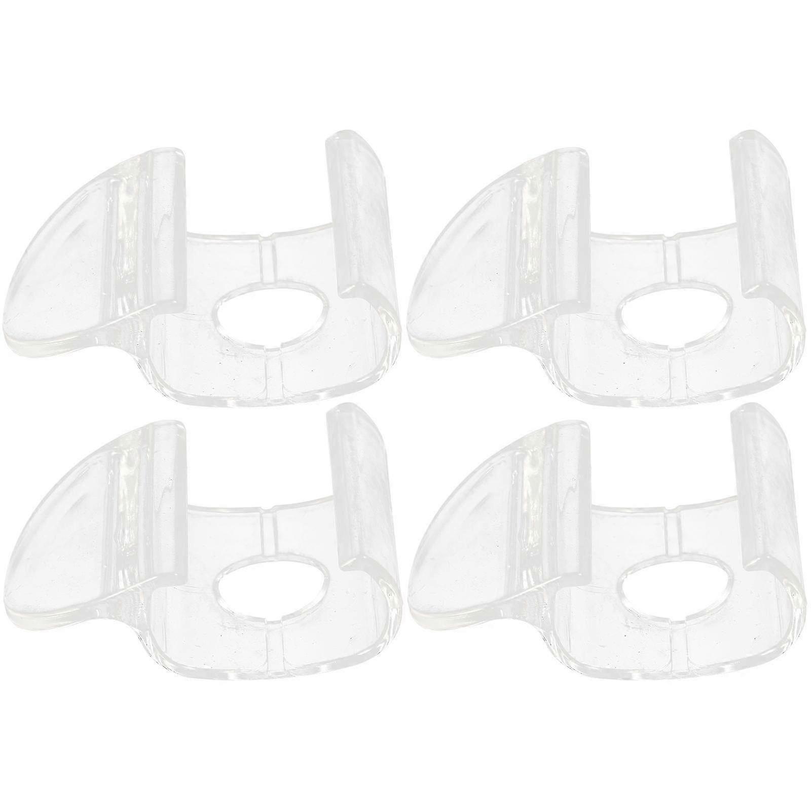 4pcs Cordless Shade Handles Roller Window Shades Pulls Transparent Blind Handles