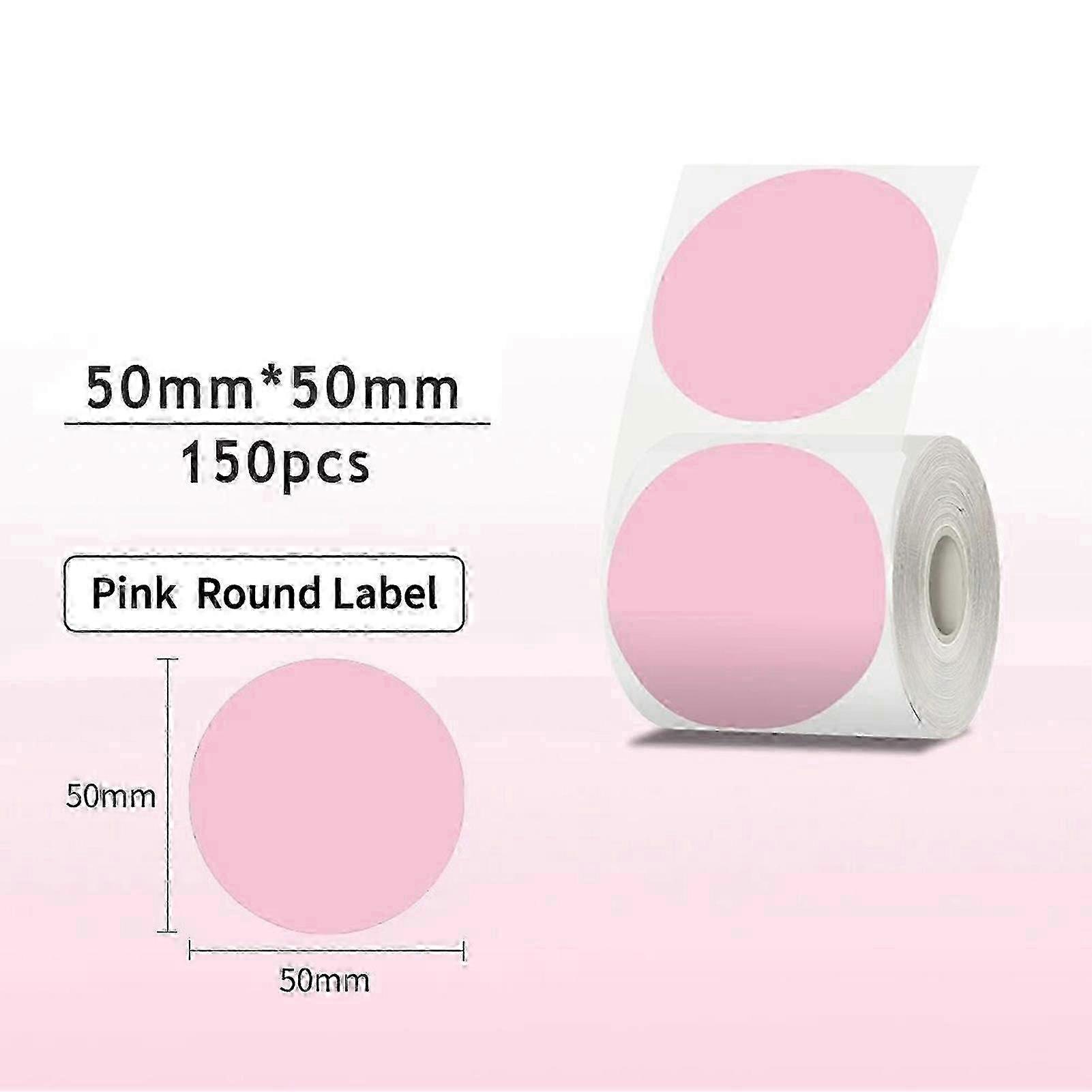 Thermal Label Paper Round Label Barcode Price Size Name Blank Labels Waterproof Tear Resistant Compatible with Phomemo M221/M110/M120/M200/M220 a