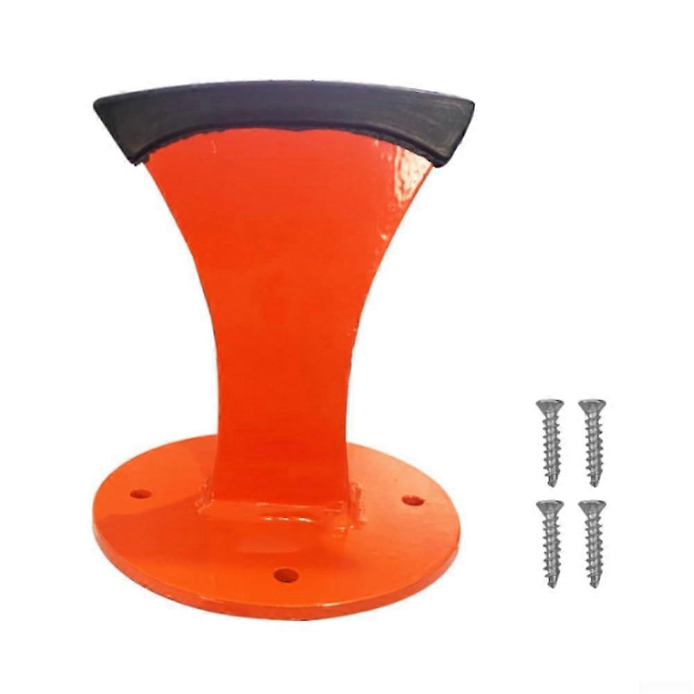 Metal Log Splitter for Firewood with Safe Efficient Design and Durable Orange Steel Frame