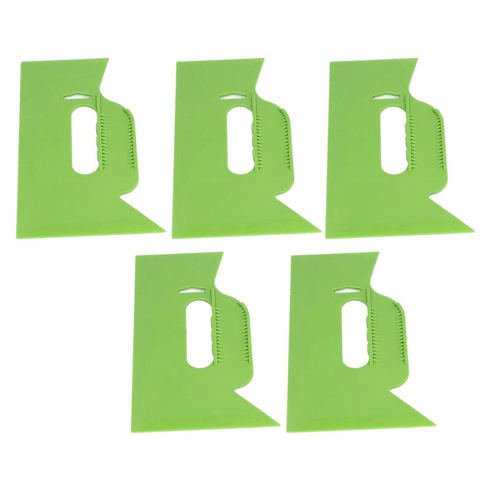 5Pcs Putty Scraper Plastic Paint Scraper Tool Putty Scraper Wallpaper Scraper Spatula Scraper for Floor Wall Ceramic Tile Multicolor