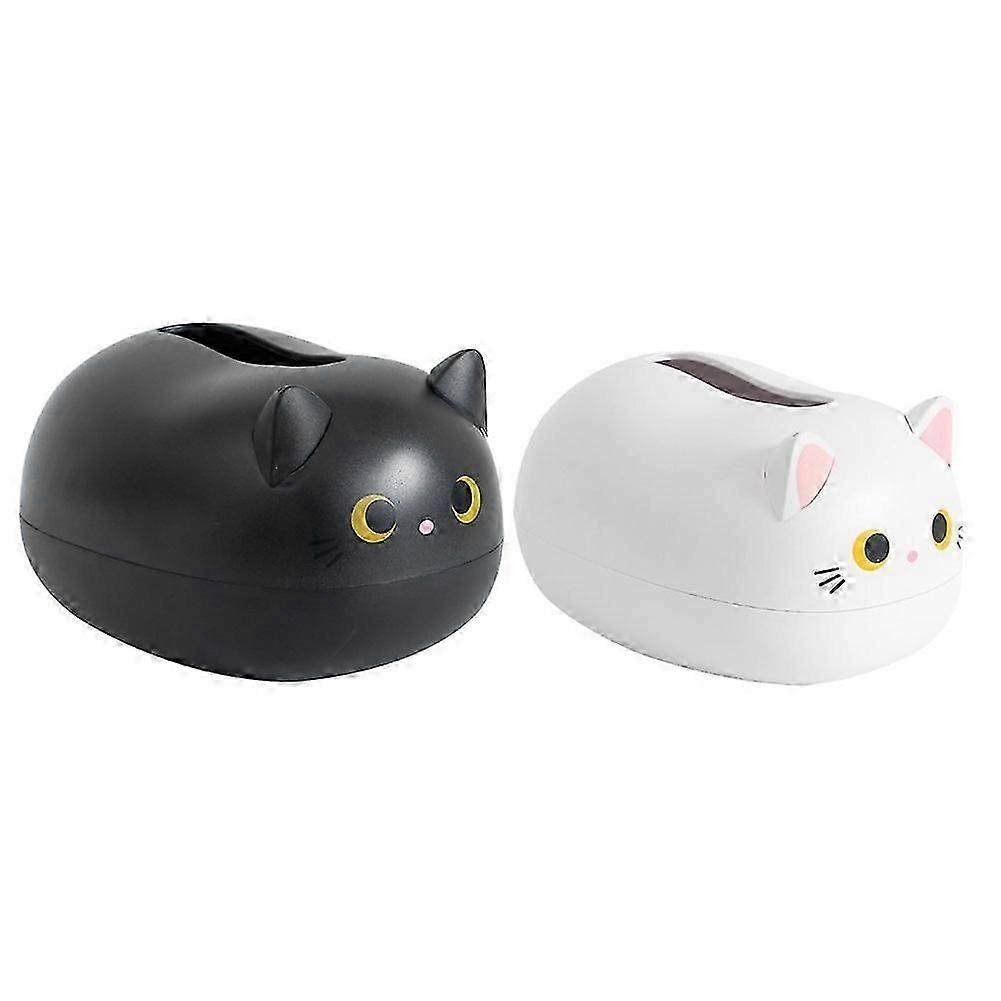 Cats Tissue Box Dispenser Storage Tissue Holder with Toothpick Box