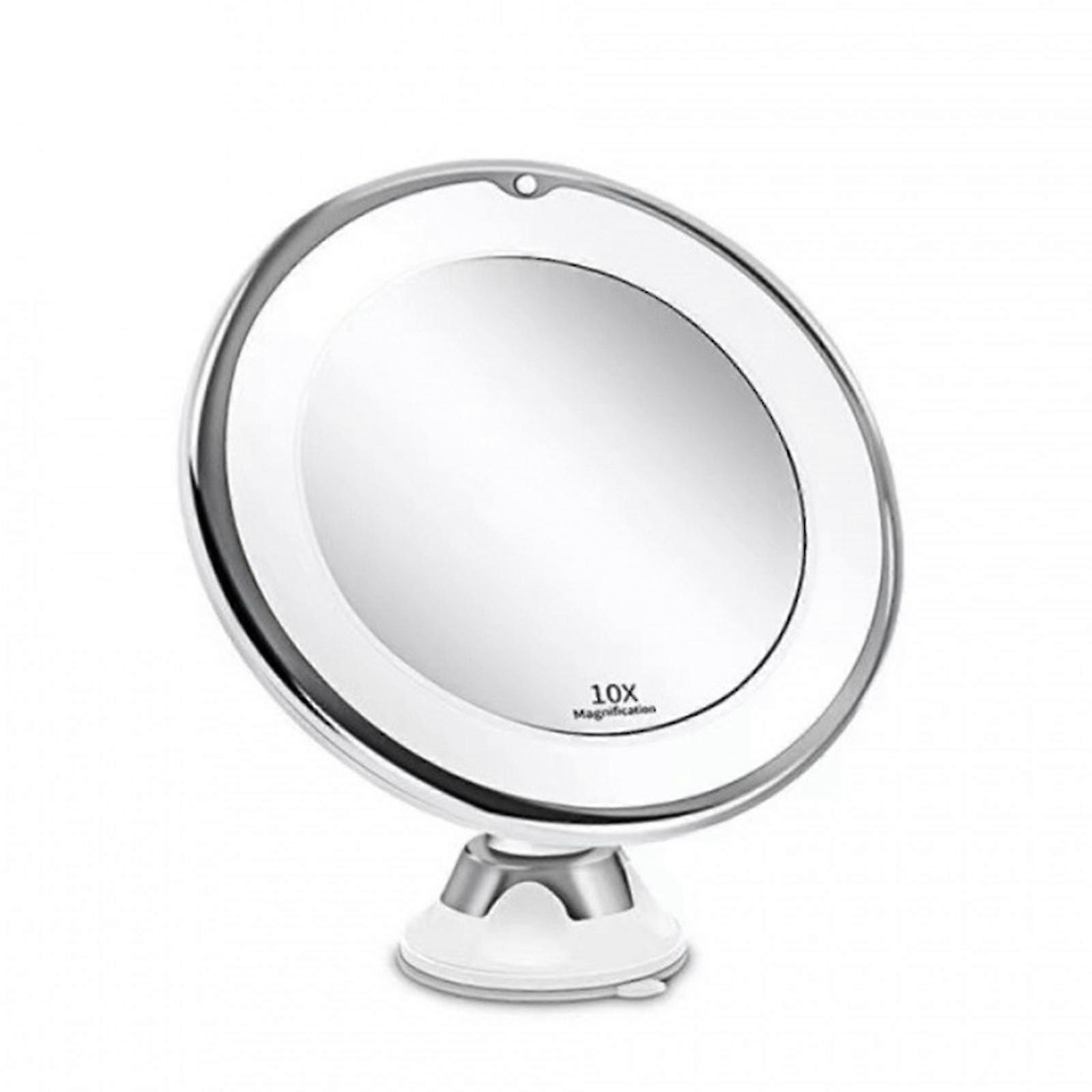 AB90 10X magnification makeup mirror with LED rotatable
