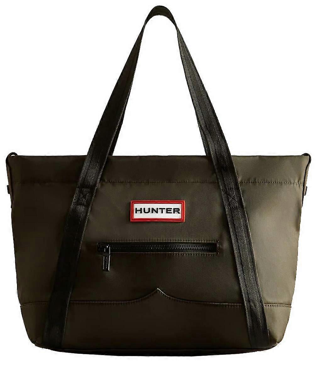 Hunter Nylon Midi Topclip Tote Bag - Dark Olive Green