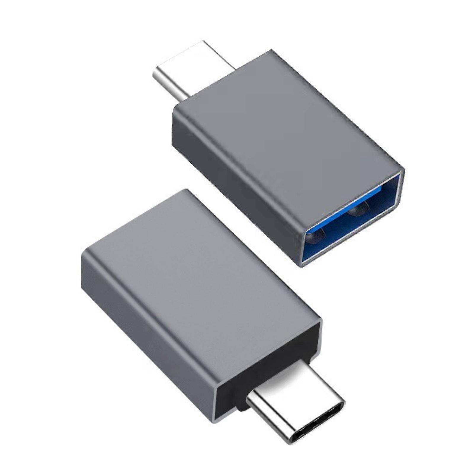 USB C to USB Adapters Type C Male to USB 3.0 Female Converter for Fast Data Transfer Charging on Multiple Device  Grey