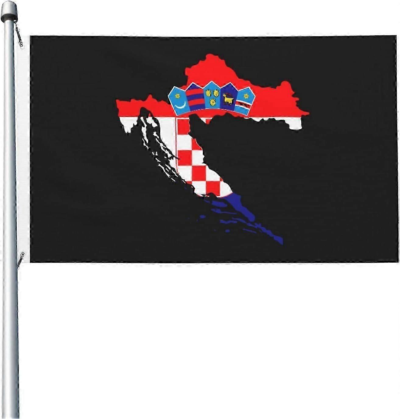 Crpoatia Terrain Map Flag Mode A-3168