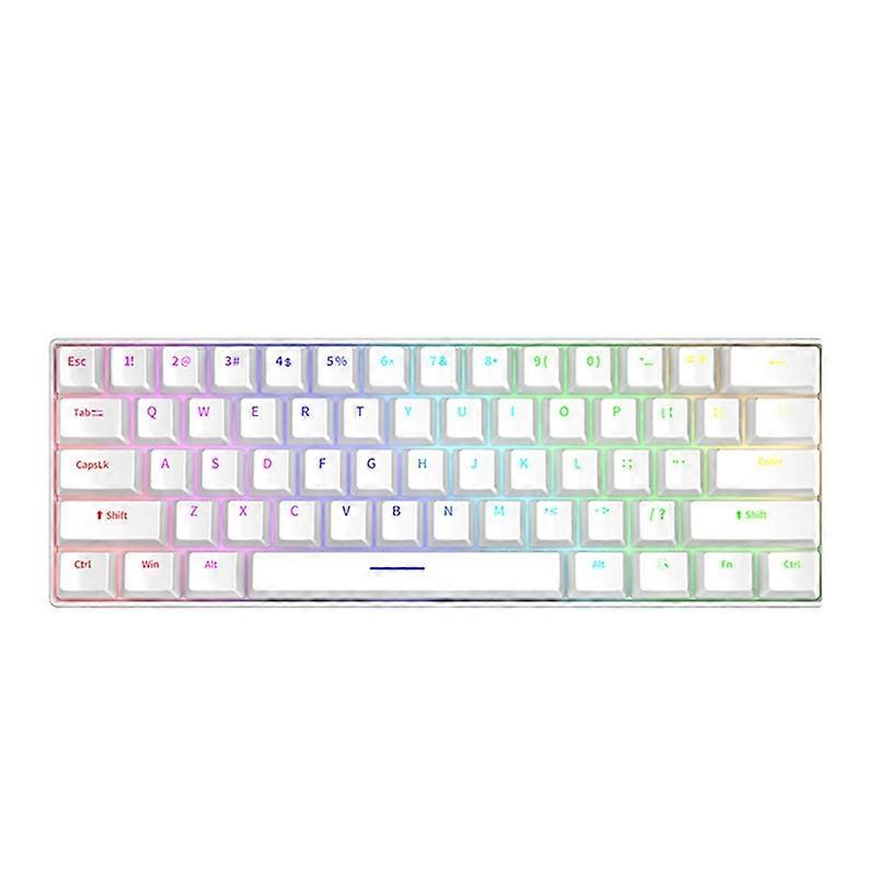 Office Accessories Gaming Keyboard White Red Axis