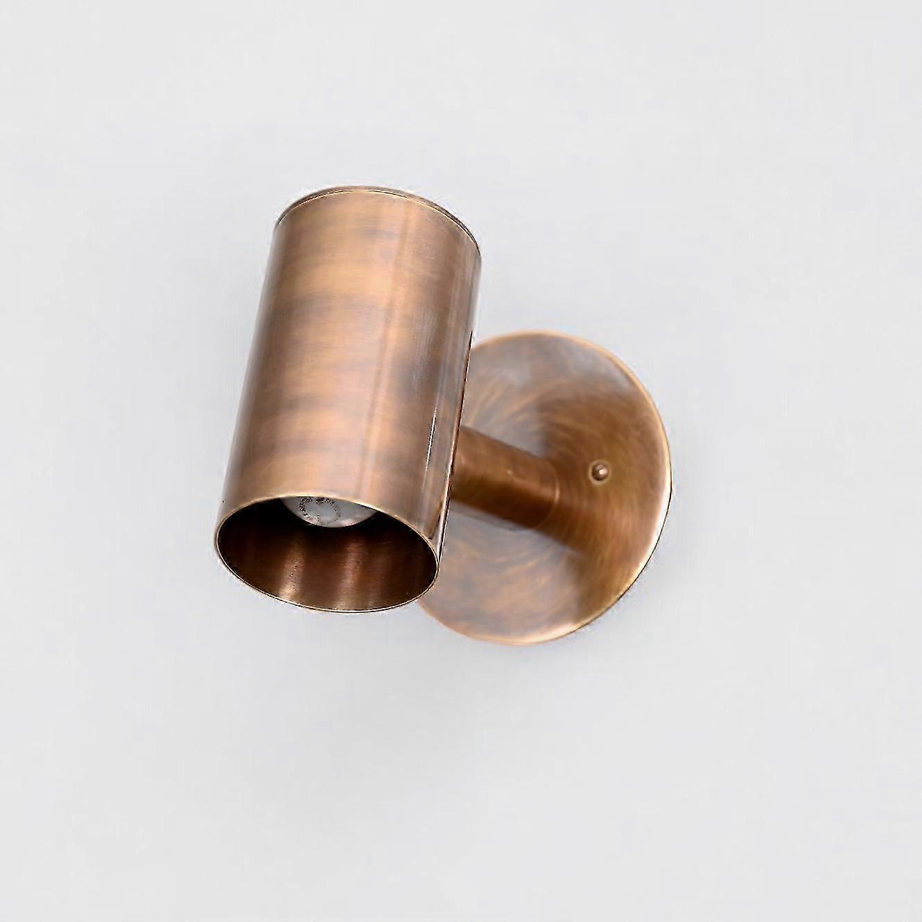 1-Light Mid-century Wall Sconce – Raw Brass, Modern Vintage Charm